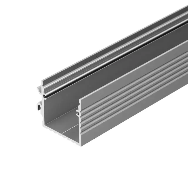 Профиль с экраном ALU-BASE-PW35S-2000 ANOD+FROST AG, ракурс 3