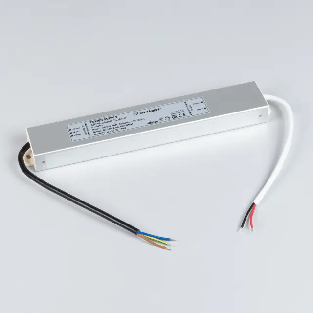 Блок питания ARPV-24060-SLIM-B (24V, 2.5A, 60W), ракурс 2
