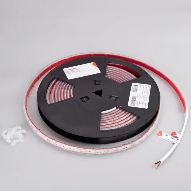 Светодиодная лента герметичная RTW-PS-B60-12mm 12V White6000 (14.4 W/m, IP67, 5060, 5m), ракурс 3