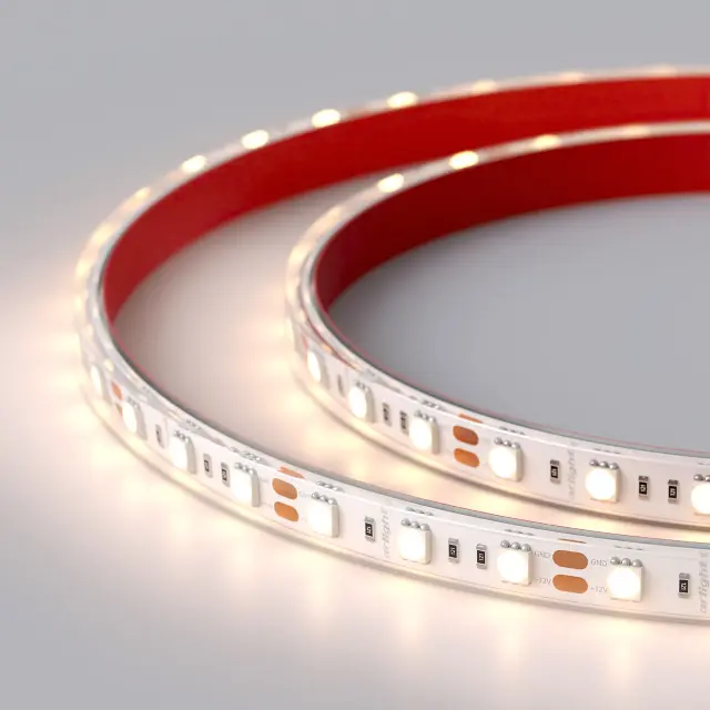 Светодиодная лента герметичная RTW-PS-B60-12mm 12V Warm3000 (14.4 W/m, IP67, 5060, 5m), ракурс 4