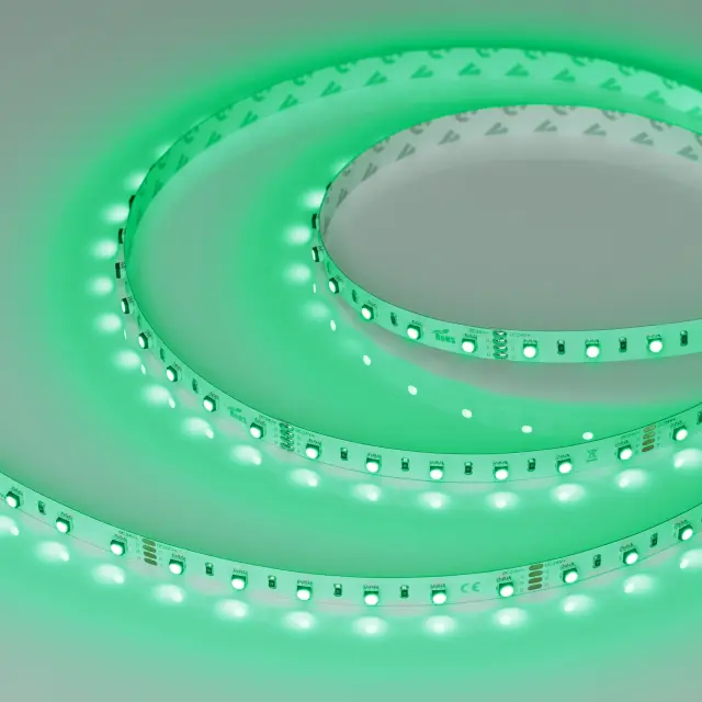 Светодиодная лента MINI-F60-10mm 24V RGB (14.4 W/m, IP20, 3535, 5m), ракурс 5
