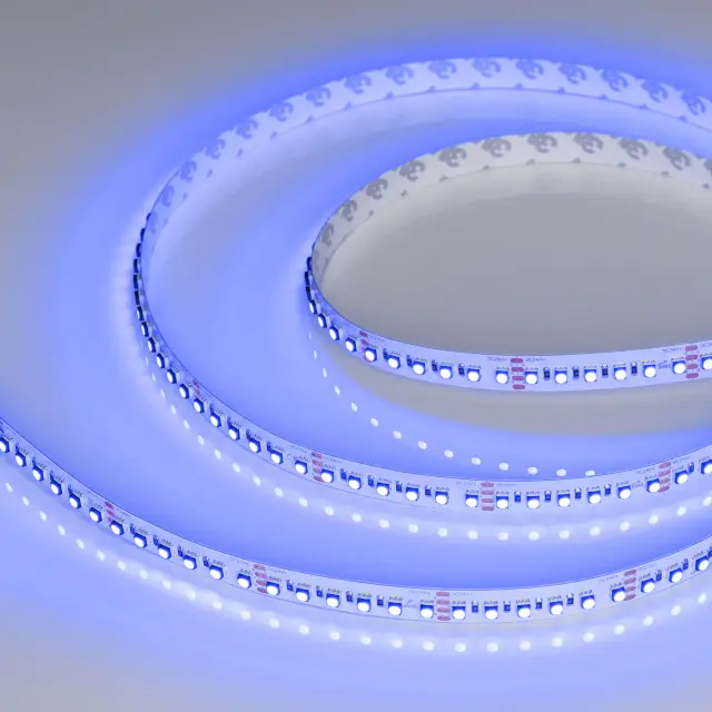 Светодиодная лента MINI-F120-12mm 24V RGB (22.4 W/m, IP20, 3535, 5m), ракурс 3