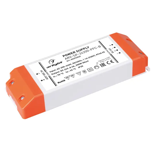 Блок питания ARV-SP-24200-PFC-B (24V, 8.3A, 200W)