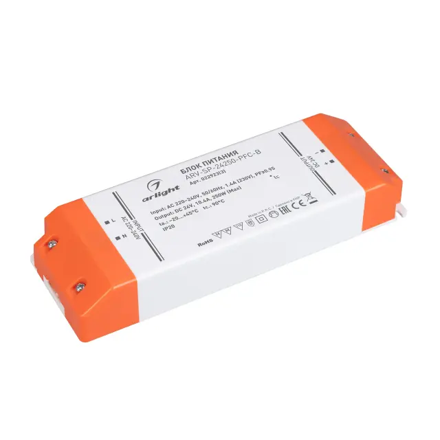 Блок питания ARV-SP-24250-PFC-B (24V, 10.4A, 250W)