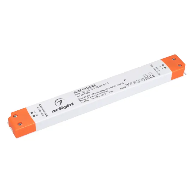 Блок питания ARV-SP-24060-SLIM-PFC (24V, 2.5A, 60W)