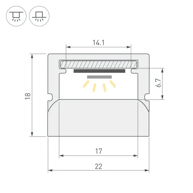 Профиль WPH-FLOOR22-2000, ракурс 5