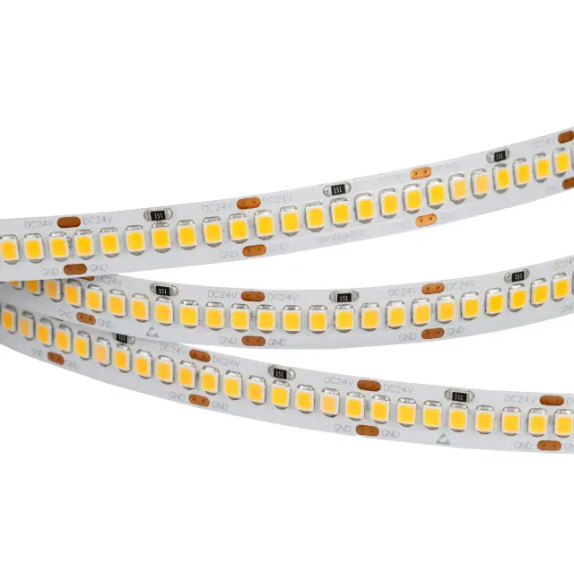 Светодиодная лента RT 2-5000 24V White5500 10mm (2835, 252 LED/m, LUX)
