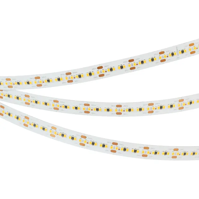 Светодиодная лента MICROLED-M300-10mm 24V Warm3000 (21.6 W/m, IP20, 2216, 5m), ракурс 4