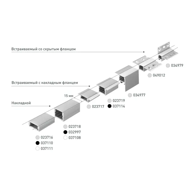 Профиль SL-SLIM-H7-2000 ANOD, ракурс 5