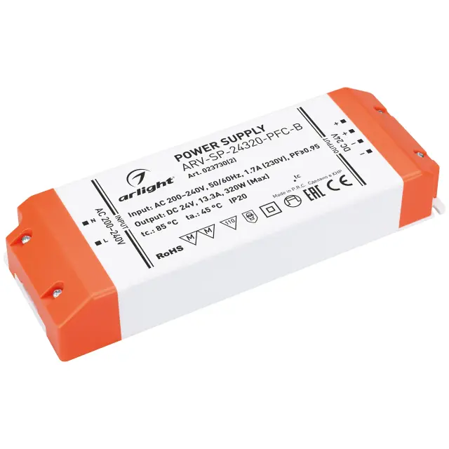 Блок питания ARV-SP-24320-PFC-B (24V, 13.3A, 320W)