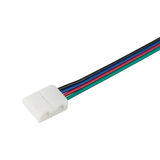 Коннектор выводной FIX-RGB-10mm-150mm-X1 (4-pin), ракурс 2