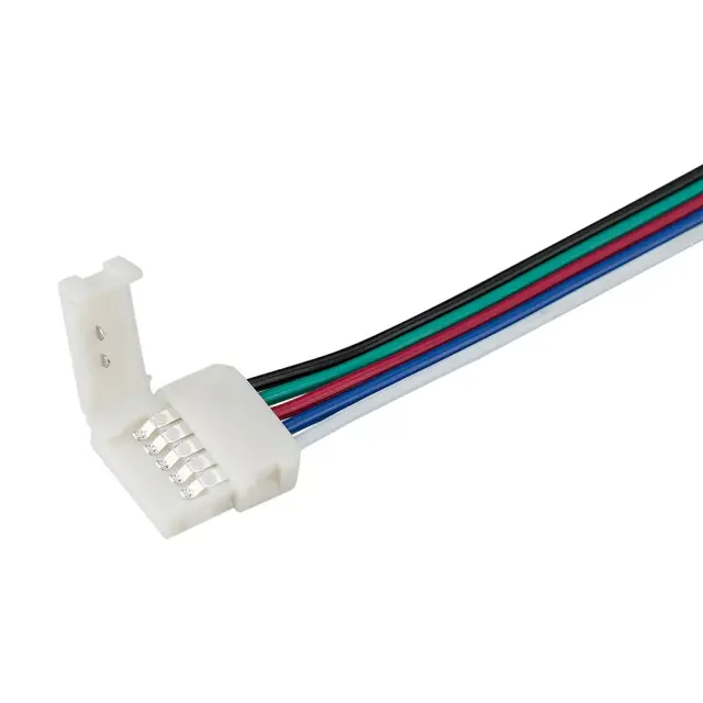Коннектор выводной FIX-RGBW-12mm-150mm-X1 (5-pin), ракурс 2