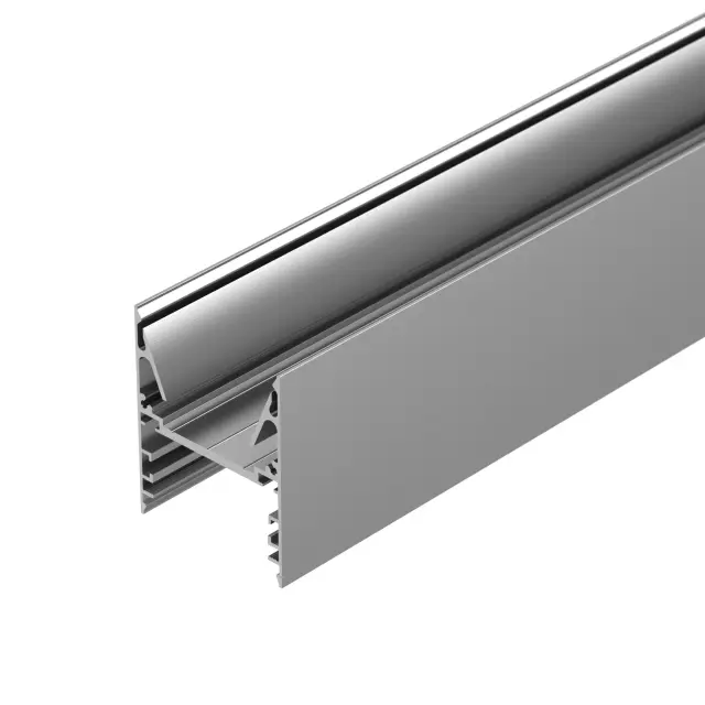 Профиль с экраном ALU-LINE-DUO-2000 ANOD+OPAL, ракурс 2