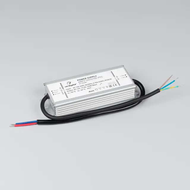 Блок питания ARPV-UH12150-PFC (12V, 12.5A, 150W), ракурс 2