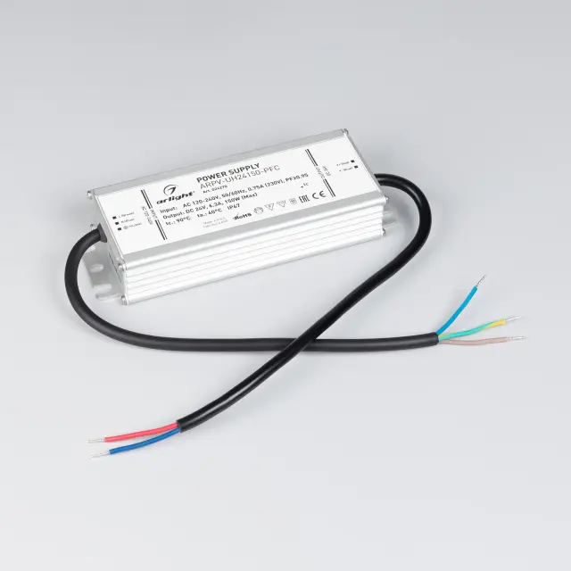 Блок питания ARPV-UH24150-PFC (24V, 6.3A, 150W), ракурс 2