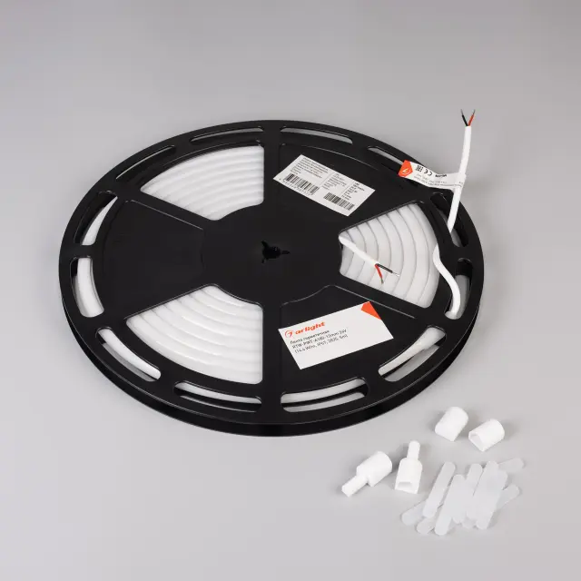 Светодиодная лента герметичная RTW-PWT-A180-13mm 24V White6000 (14.4 W/m, IP67, 2835, 5m), ракурс 5