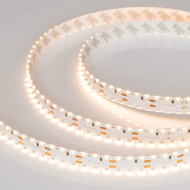 Светодиодная лента RS 2-5000 24V Warm3000 2x2 15mm (3014, 240 LED/m, LUX), ракурс 3