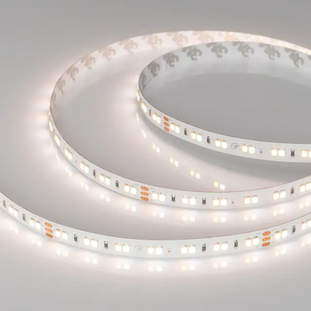 Светодиодная лента RT-A140-10mm 24V White-MIX (19.2 W/m, IP20, 2835, 5m), ракурс 2