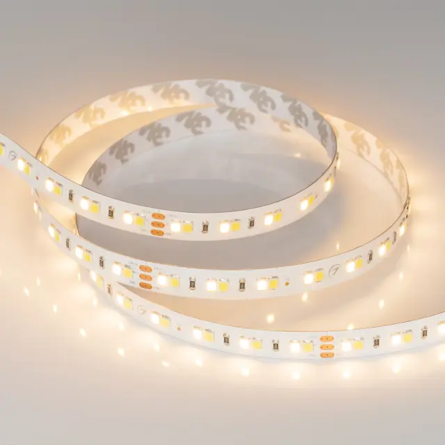 Светодиодная лента RT-A140-10mm 24V White-MIX (19.2 W/m, IP20, 2835, 5m), ракурс 3