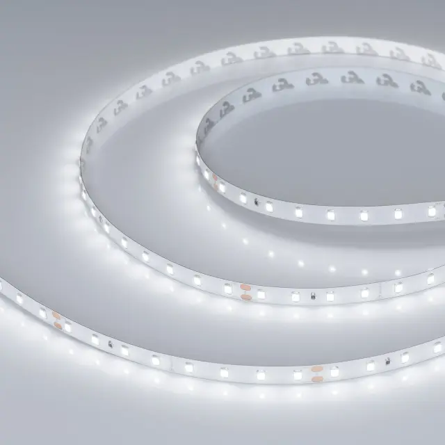 Светодиодная лента RT-A80-8mm 24V White6000 (6 W/m, IP20, 2835, 50m), ракурс 2