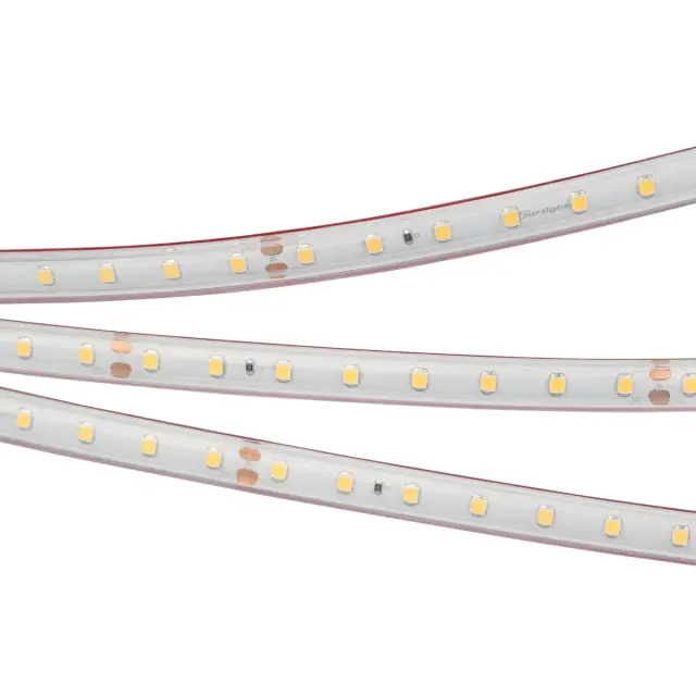 Светодиодная лента герметичная RTW-PS-A80-10mm 24V Warm3000 (6 W/m, IP67, 2835, 50m), ракурс 3