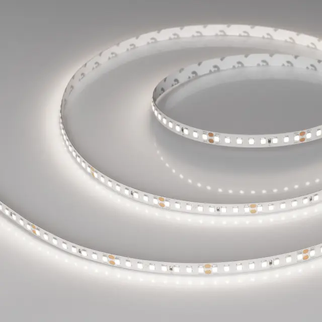 Светодиодная лента RT-A160-8mm 24V Day5000 (12 W/m, IP20, 2835, 5m)