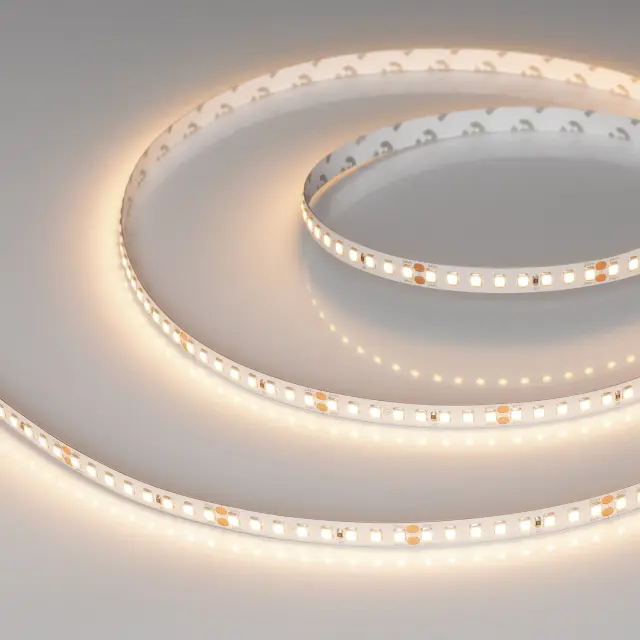 Светодиодная лента RT-A160-8mm 24V Warm3000 (12 W/m, IP20, 2835, 5m)