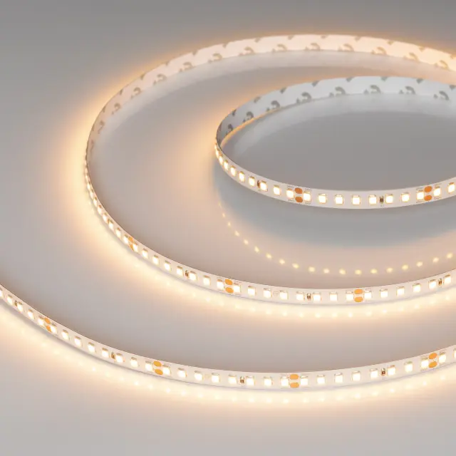 Светодиодная лента RT-A160-8mm 24V Warm2700 (12 W/m, IP20, 2835, 5m)