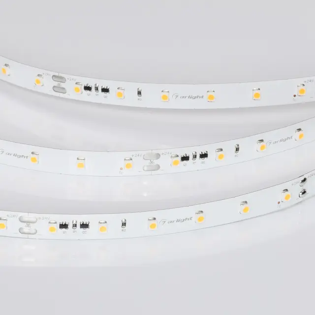 Светодиодная лента IC-A60-10mm 24V Warm2700 (4.8 W/m, IP20, 3528, 20m), ракурс 3