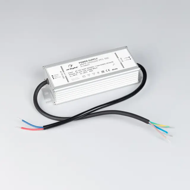 Блок питания ARPV-UH24240-PFC-55C (24V, 10.0A, 240W), ракурс 2