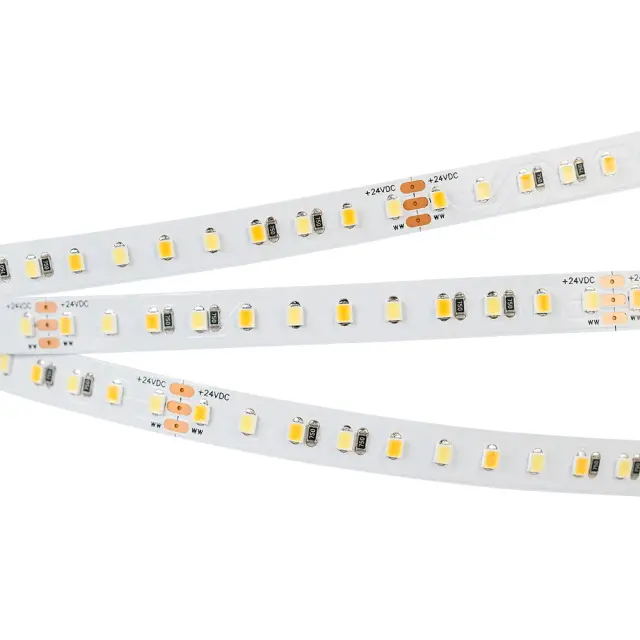 Светодиодная лента RT-A120-10mm 24V White-MIX (23 W/m, IP20, 2835, 5m), ракурс 3