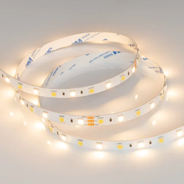 Светодиодная лента RT-B60-10mm 24V White-MIX (14.4 W/m, IP20, 5m), ракурс 3