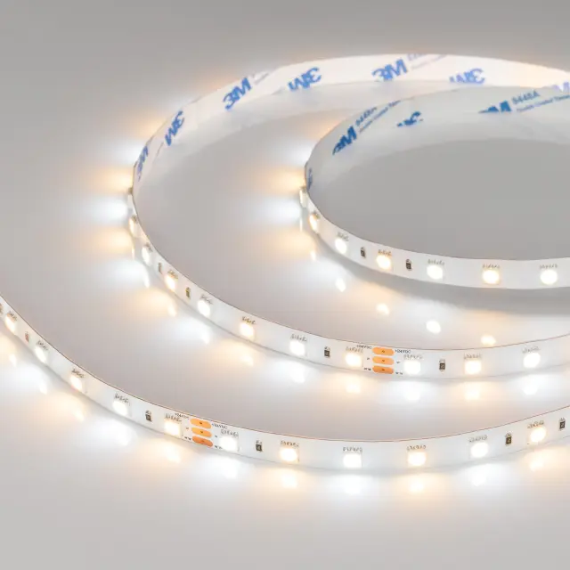 Светодиодная лента RT-B60-10mm 24V White-MIX (14.4 W/m, IP20, 5m), ракурс 5