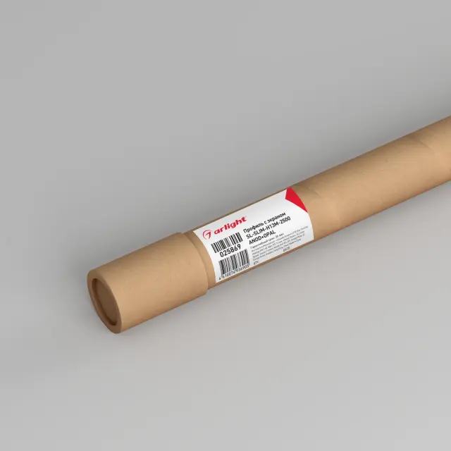 Профиль с экраном SL-SLIM-H13M-2500 ANOD+OPAL, ракурс 4
