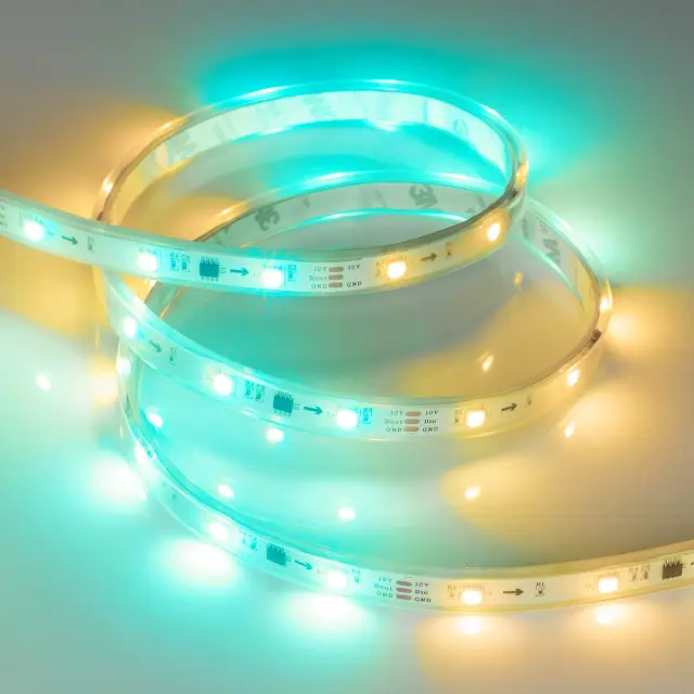 Светодиодная лента герметичная SPI-P-B30-12mm 12V RGB-PX3 (7.2W/m, IP66, 5060, 5m), ракурс 4