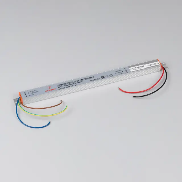 Блок питания ARV-12024-LONG-D (12V, 2A, 24W), ракурс 2