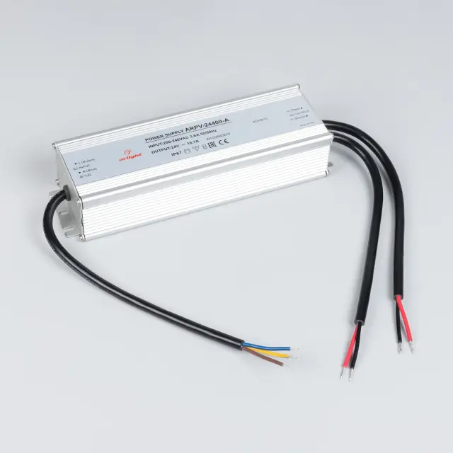 Блок питания ARPV-24400-A (24V, 16.7A, 400W), ракурс 2