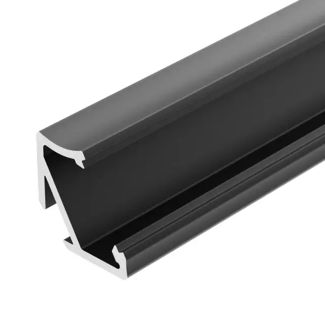 Профиль ALM-V60-2020 ANOD Black, ракурс 2