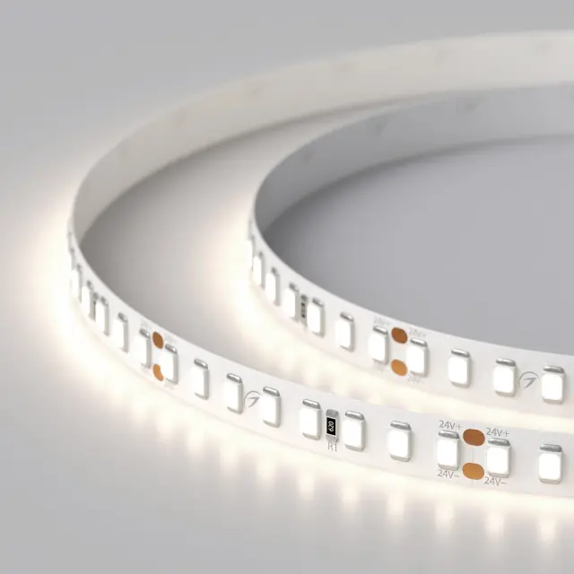 Светодиодная лента RT 2-5000-50m 24V Day5000 2x (2835, 160 LED/m, LUX), ракурс 3