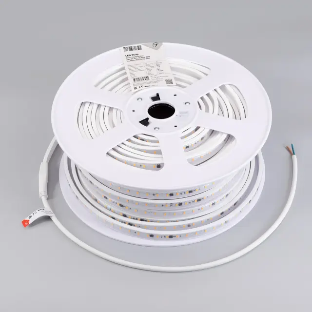 Светодиодная лента герметичная ARL-PV-C72-15.5mm 230V Cool 10K (14 W/m, IP65, 5630, 50m), ракурс 2