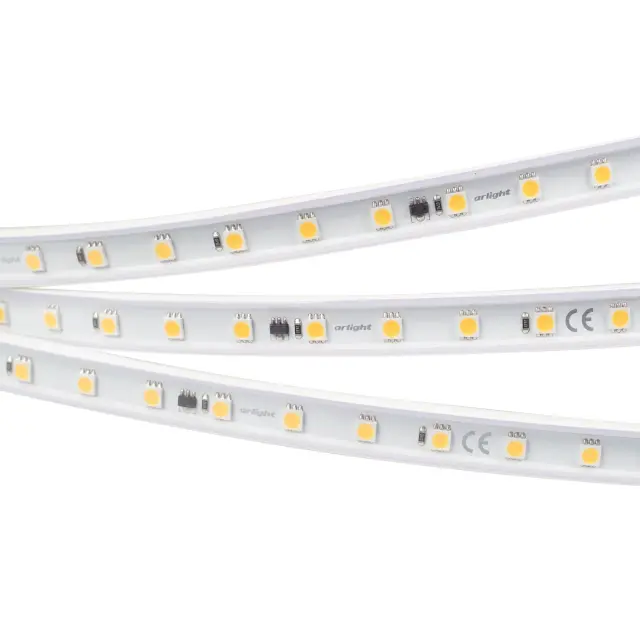 Светодиодная лента герметичная ARL-PV-B54-15.5mm 230V White6000 (8 W/m, IP65, 5060, 50m)