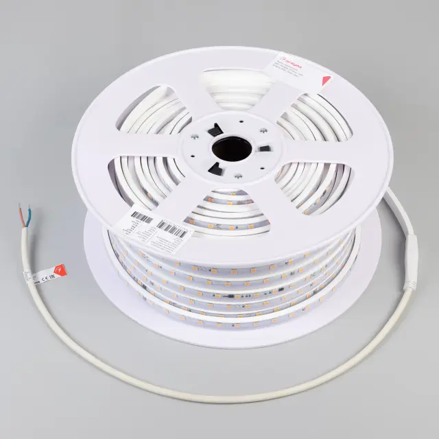 Светодиодная лента герметичная ARL-PV-B54-15.5mm 230V Warm3000 (8 W/m, IP65, 5060, 50m), ракурс 4