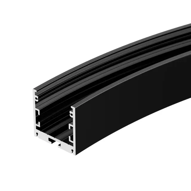 Профиль SL-ARC-3535-D800-A45 BLACK (320мм, дуга 1 из 8), ракурс 2