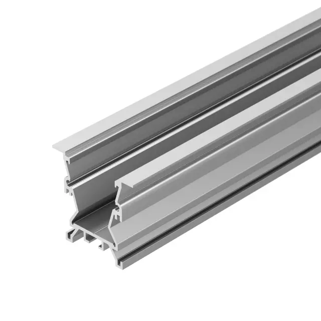 Профиль с экраном ALU-WIDE-FL-H35-2000 ANOD+FROST, ракурс 3