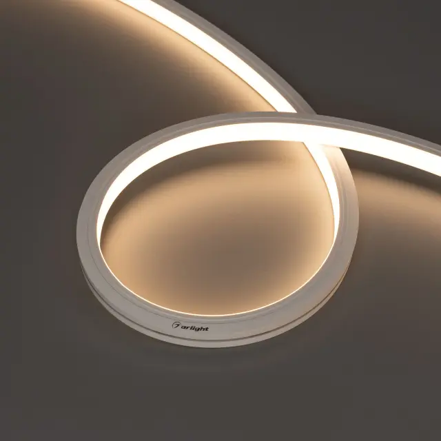 Гибкий неон MOONLIGHT-TOP-A140-13x12mm 24V Warm3000 (9.6 W/m, IP67, 2835, 5m)