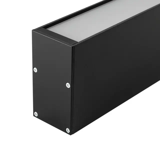 Профиль с экраном SL-LINE-3667-2500 BLACK+OPAL, ракурс 3
