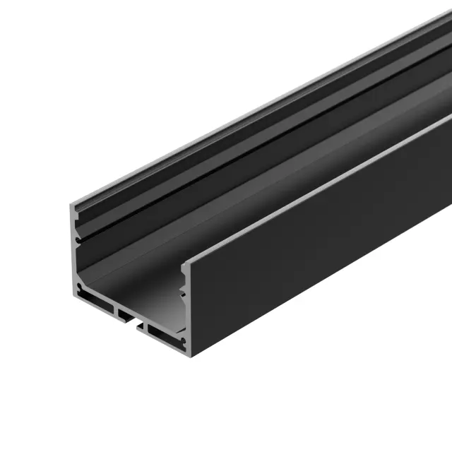 Профиль с экраном SL-LINE-4932-2500 BLACK+OPAL, ракурс 3