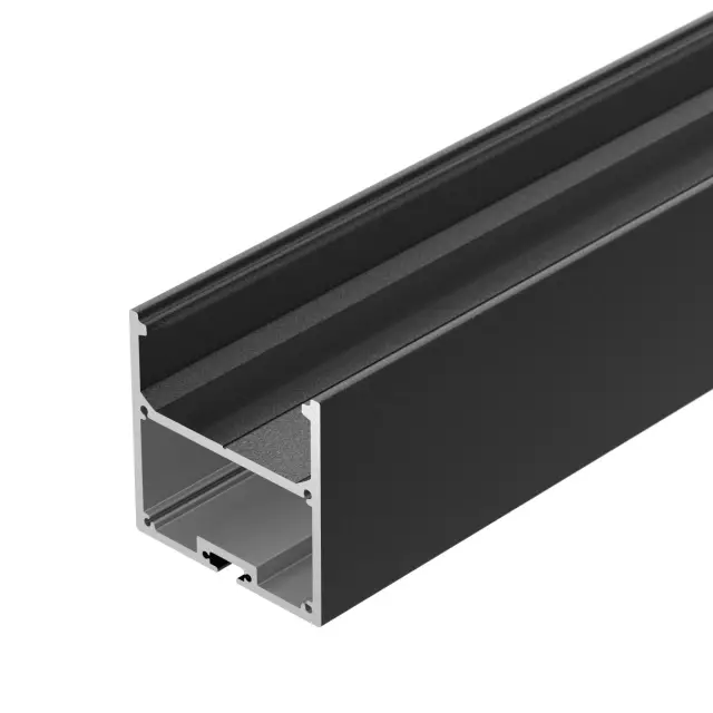 Профиль с экраном SL-LINE-5050-2500 BLACK+OPAL, ракурс 5