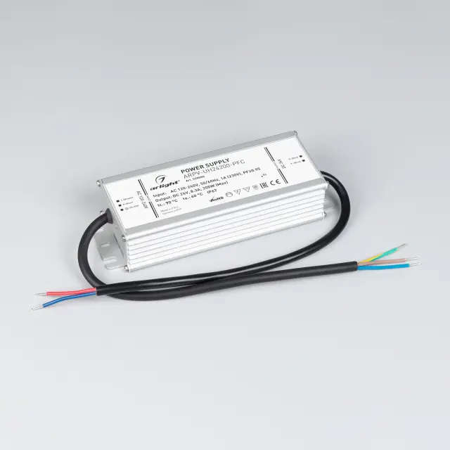 Блок питания ARPV-UH24200-PFC (24V, 8.3A, 200W), ракурс 2