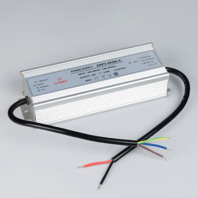 Блок питания ARPV-48300-A (48V, 6.25A, 300W), ракурс 2